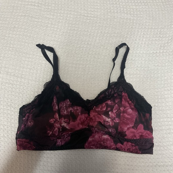 torrid Other - Torrid Curve Black Lace Bralette Plus size 1 Wireless lightly Lined Burgundy